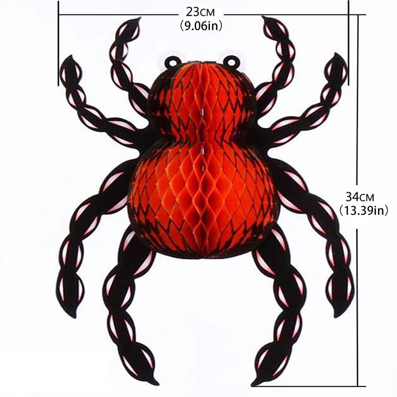 1 Vật Dụng Trang Trí Halloween Bằng Giấy Hình Nhện Dơi Bí Ngô Cho Nhà Ở Quán Bar
