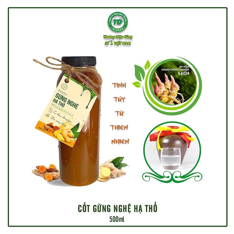 Nước cốt gừng nghệ hạ thổ chất lượng cao - Trí Đức