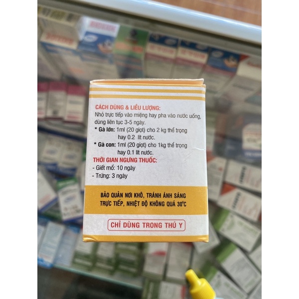 Tetramycin bệnh đậu gà , mụn loét ngoài da ở gà đá, chim cảnh .