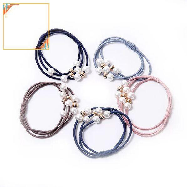 cột tóc nữ đính hạt dễ thương #0