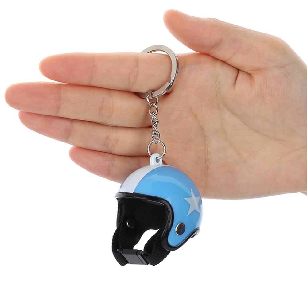 LANFY Móc Khóa Hình Nón Bảo Hiểm Thời Trang Giá Đỡ