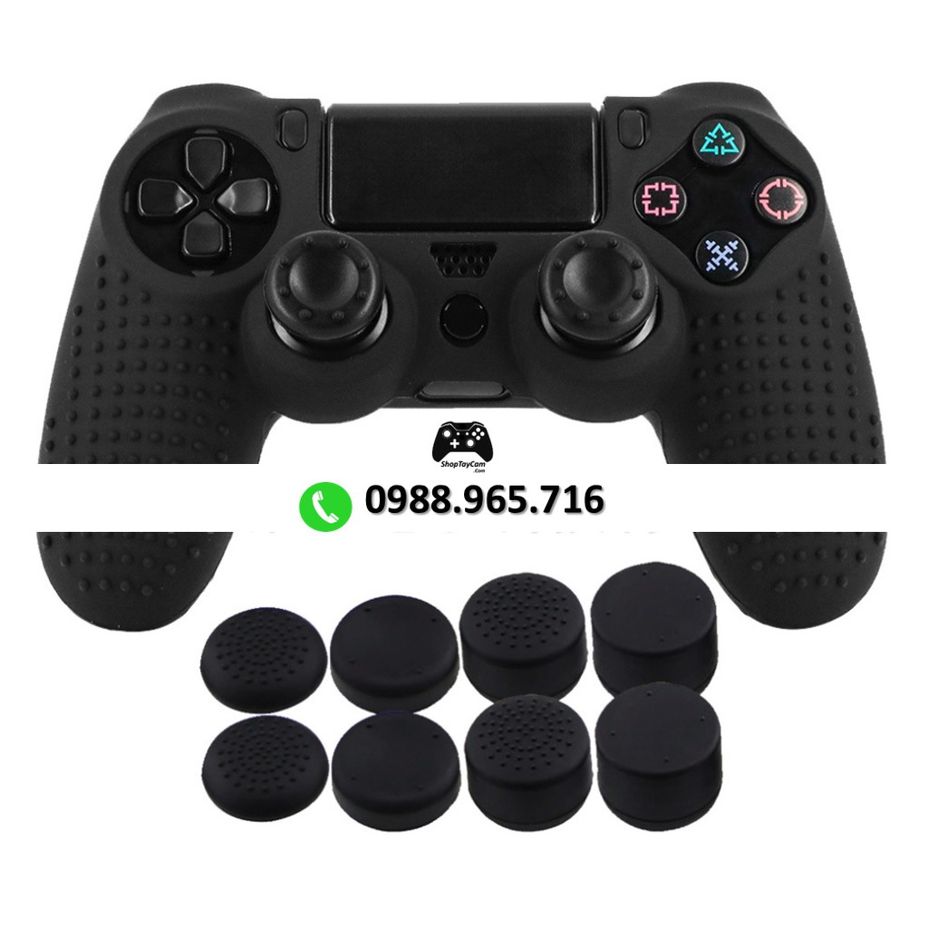 Bao Silicon Tay cầm Chơi Game Sony Dualshock 4 PS4 + Bọc Cần Tối Ưu Chất Lượng CỰC ĐẸP | TOP BÁN CHẠY