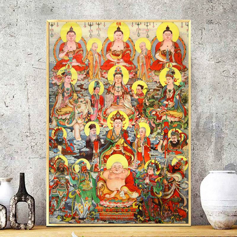 Tranh Thêu Chữ Thập diy Hình Đức Phật Không Khung