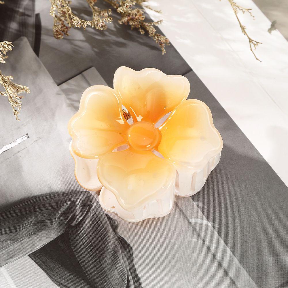 Kẹp Tóc Đuôi Ngựa Hình Cá Mập Bằng Resin Màu Gradient Dễ Thương Phong Cách Hàn Quốc