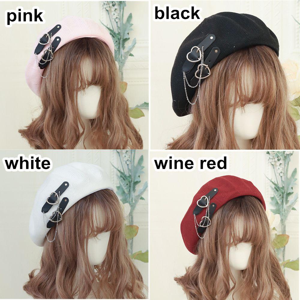 Mũ Beret Phong Cách Thời Trang Harajuku Dành Cho Nữ