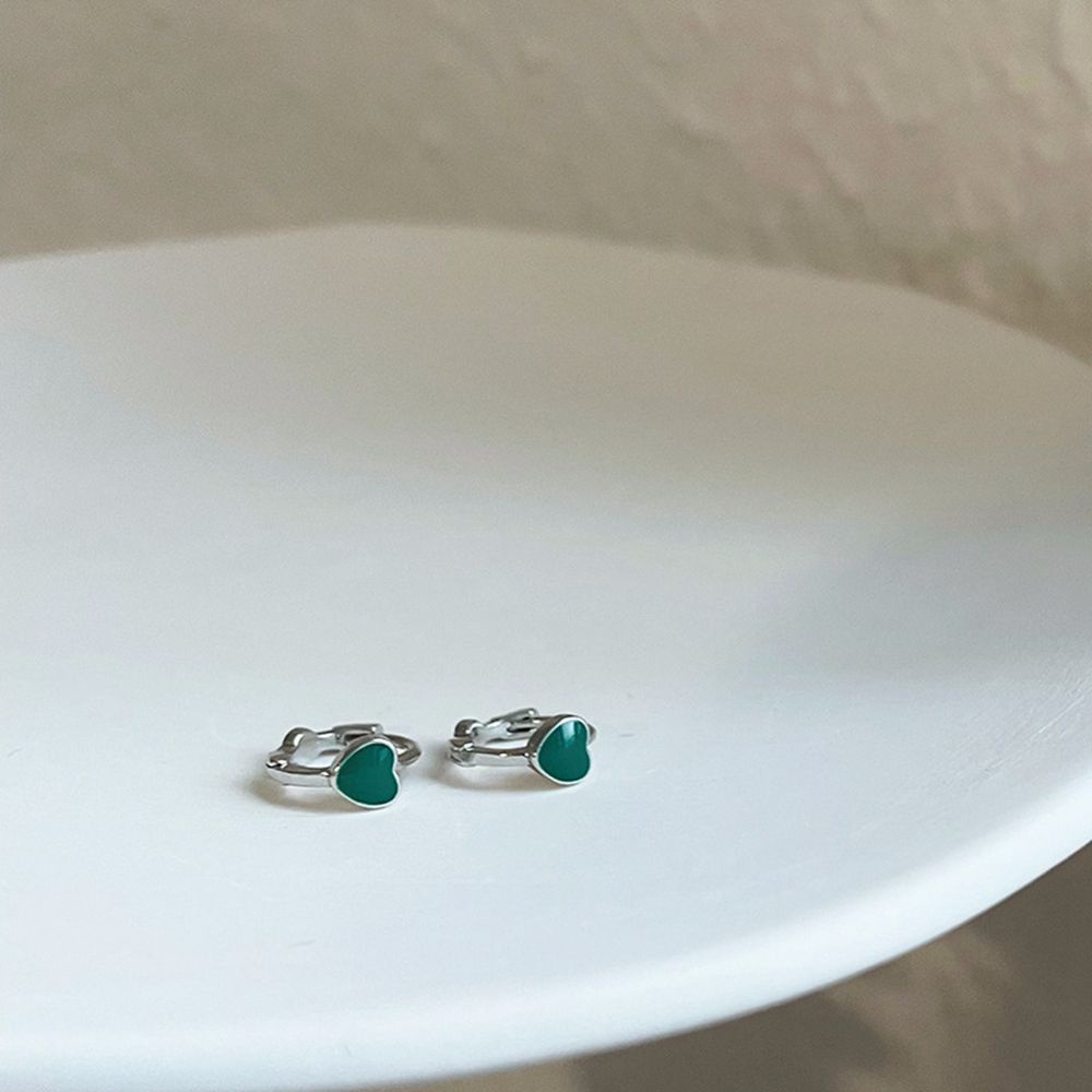 Bông tai dáng tròn đính đá zircon kiểu dáng thanh lịch phong cách Hàn Quốc cho nữ