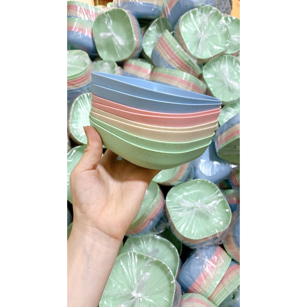 Sale off 50% SET 8 (4)CHIẾC ĐĨA LÚA MẠCH MẪU MỚI TONE MÀU PASTEL NGỌT NGÀO /COMBO 8C ĐĨA LÚA MẠCH