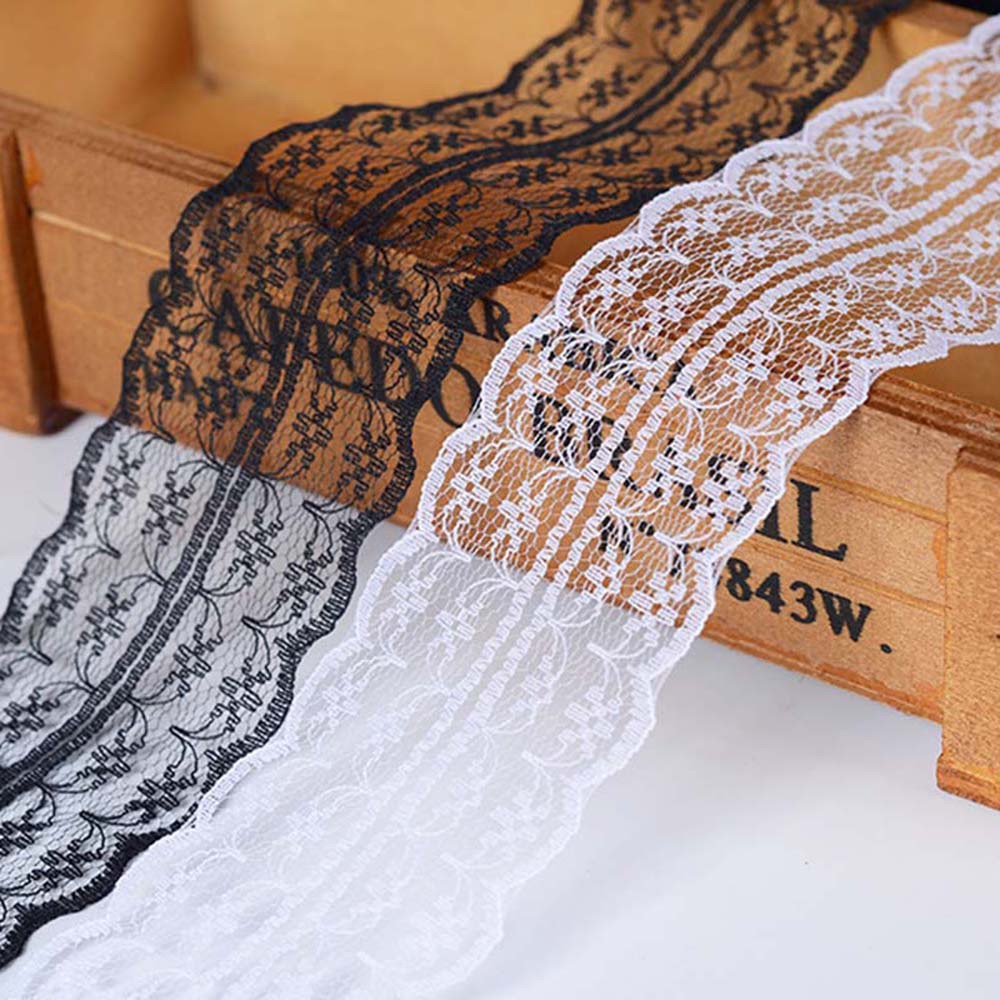 Cuộn Dây Ruy Băng Ren 4.5cm 10m Dùng Trang Trí Thủ Công