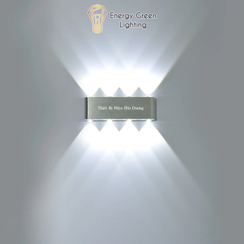 Đèn Hắt Tường 2 Đầu Chiếu Sáng DT-168 6w - DT-169 8w Ánh Sáng Trắng/Vàng - Led Siêu Sáng - Bảo hành 1 năm
