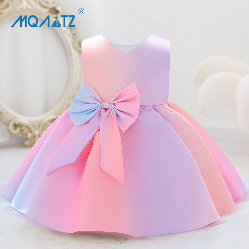 Đầm công chúa MQATZ mùa hè nhiều màu sắc cho bé gái sơ sinh 0-5 tuổi