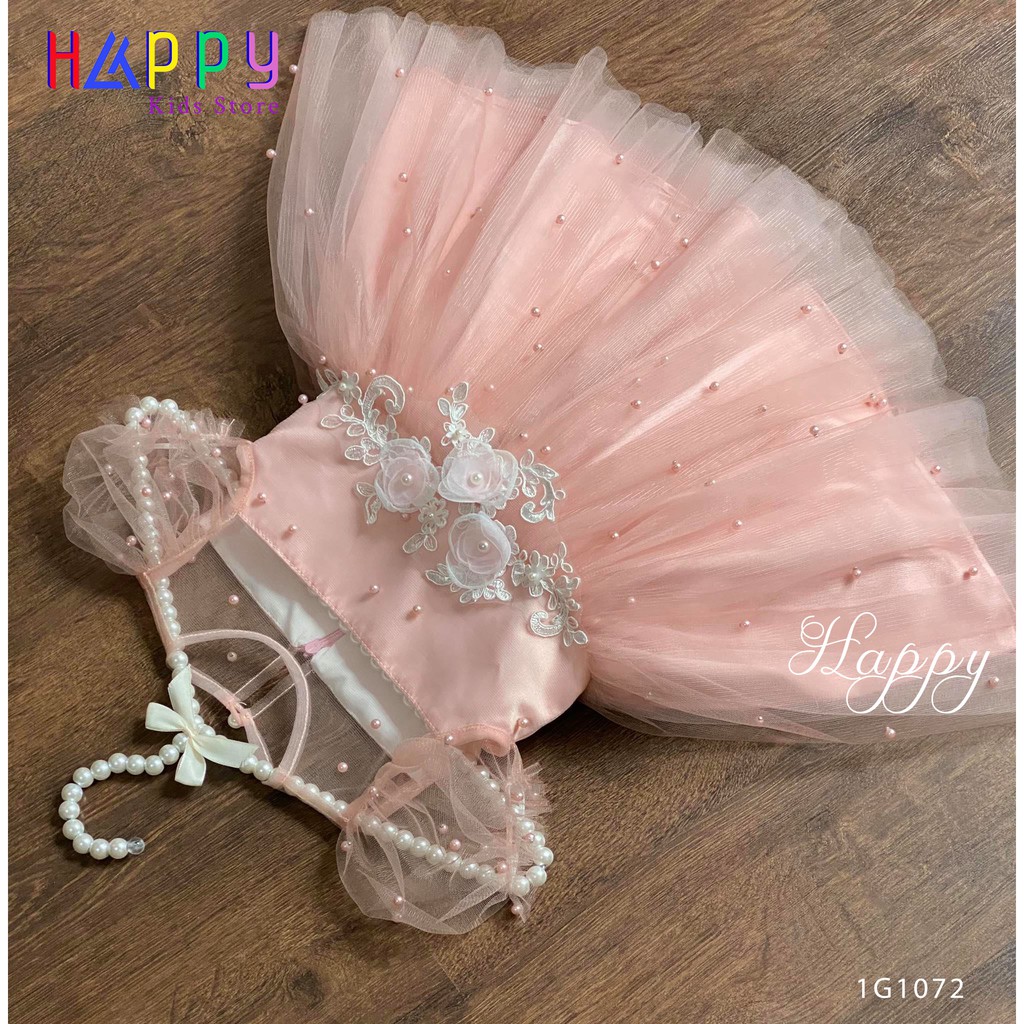 Đầm công chúa bé gái cao cấp HAPPY [Size 9-22kg] - 1G1072