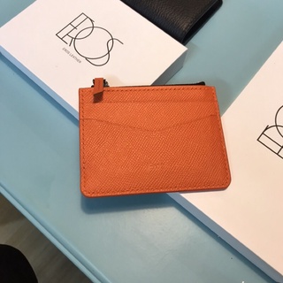 Epsom leather zipper wallet/ ví thẻ da thật có khoá nam nữ