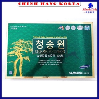 Tinh Dầu Thông Đỏ Cheongsongwon Nội Địa Hàn Quốc 180 viên