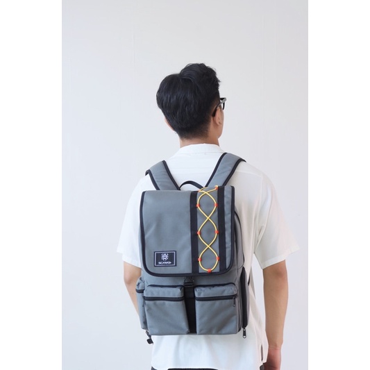 Balo Đi Học Nam Nữ Scarab Standard Backpack Black Grey