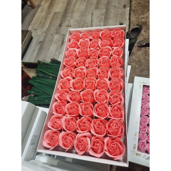 Hoa hồng sáp 3 lớp loại 1. Full màu.