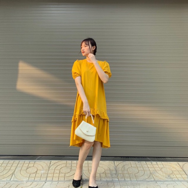 Đầm bầu thiết kế Aidenshop Váy bầu thời trang cotton mùa hè 2021 maternity dress
