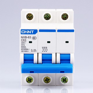 Cầu dao MCB Chint NXB-63 - 63A 6KA 3P