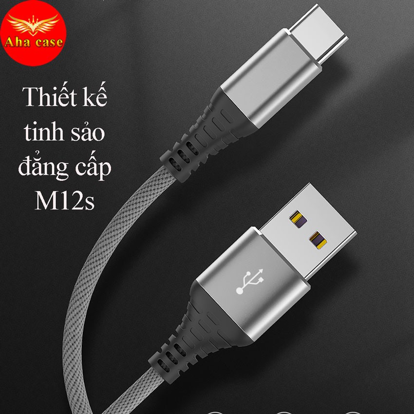 [FREESHIP - GIÁ SỈ]  Cáp sạc dây dù 2 MÉT CHỐNG ĐỨT - Chính hãng SD DESIGN M12 - Sạc Nhanh - Bảo hành 1 năm, siêu bền