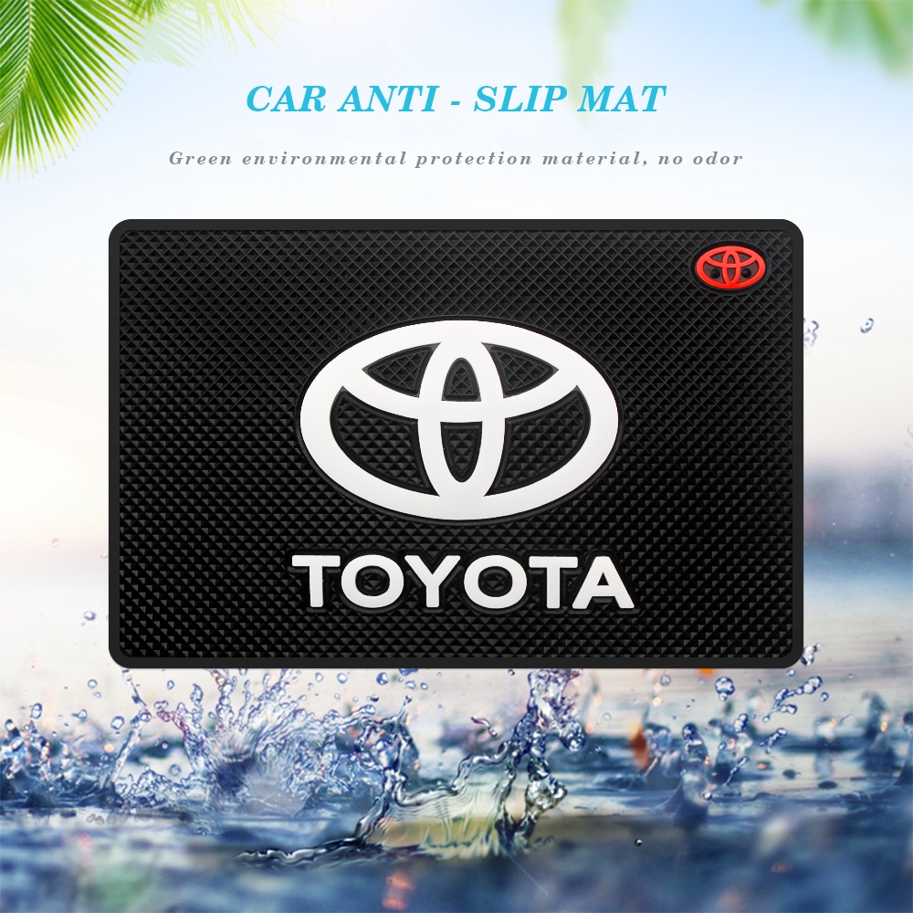 Thảm Cao Su Chống Trượt Có Giá Đỡ Điện Thoại Cho Toyota Vios Yaris Avanza Rush Camry Rav4
