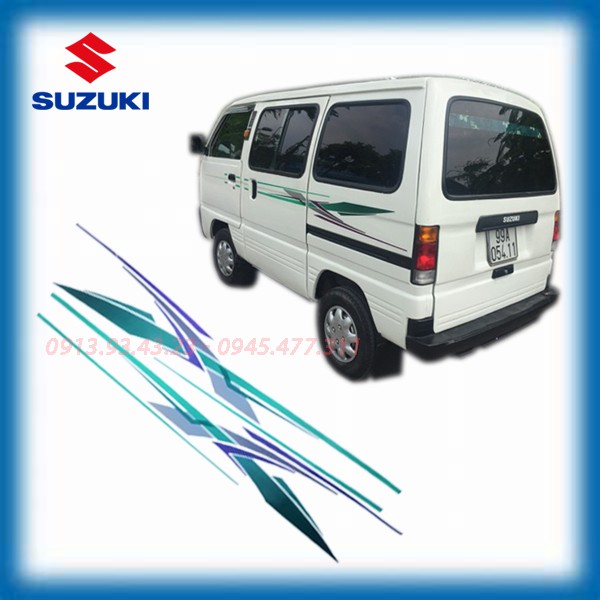 Tem dán sườn xe suzuki vans