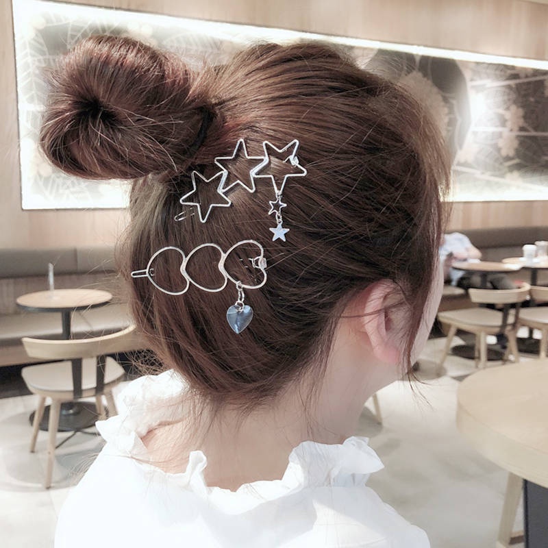 1 Kẹp Tóc Nữ Màu Sắc Ngọt Ngào Phong Cách Hàn Quốc