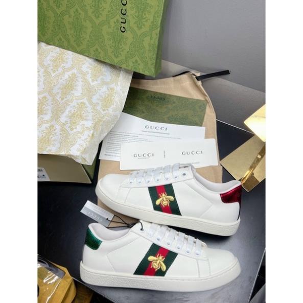 Giày Gucci ACE Ong SC, Giày Gucci Ong Mẫu Mới 2022 Full Box Xanh - Sẵn Hàng