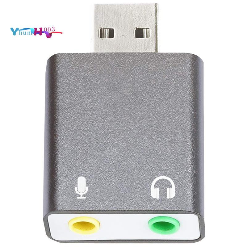 Card Âm Thanh Chuyển Đổi Cổng 3.5mm Trs Sang Usb 2.0 Cho Pc Và Mac