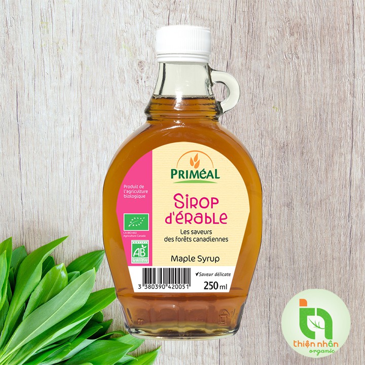 Siro cây phong hữu cơ Primeal 250ml Organic Maple syrup