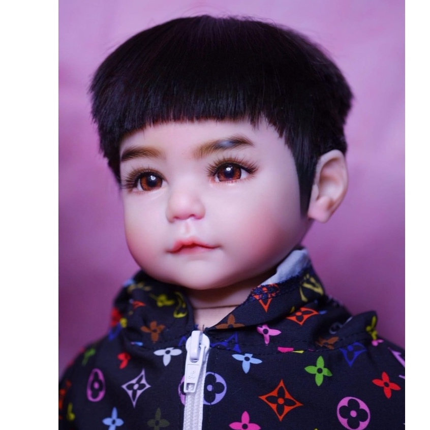 Búp Bê Tái Sinh KEIUMI Trọc Thân Gòn 50 cm - Reborn Toddler Semi Soft Vinyl Doll 20inch