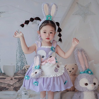 Girls' dress summer hot CHILDREN'S princess dress Western style baby Cork skirt summer dress girls online popular dishevelled skirt