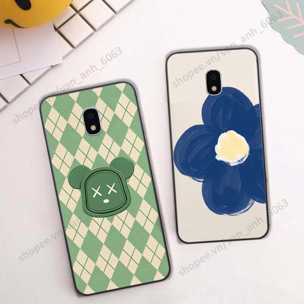 Ốp lưng Samsung J3 Pro in hình hoa, gấu rich bear nghệ thuật, thời trang