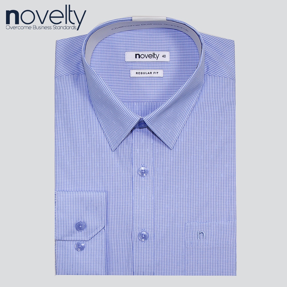 Áo Sơ Mi Nam Novelty Tay Dài Kẻ Sọc Caro Regular fit 212812D