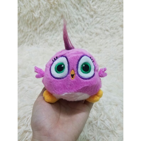 gấu bông con gà chim tím tròn