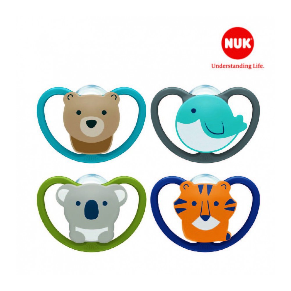 [Chính Hãng] Bộ 2 ti giả chỉnh nha NUK Space Silicone 0-6m, 6-18m, 18-36m