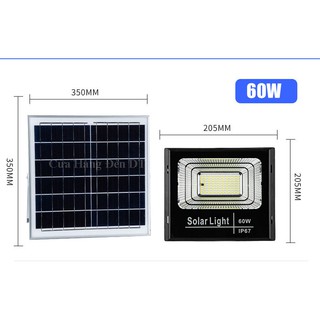 Đèn led pha năng lượng mặt trời 60w BABA [Den Nang Luong Mat Troi]