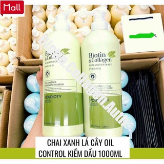 🛑FreeShip🛑Cặp Dầu Gội Xả Biotin Collagen Xanh Lá | Phục Hồi Kiềm Dầu ⚜️Hàng Chính Hãng⚜️ Ⓒ 79 _Shopee Mall