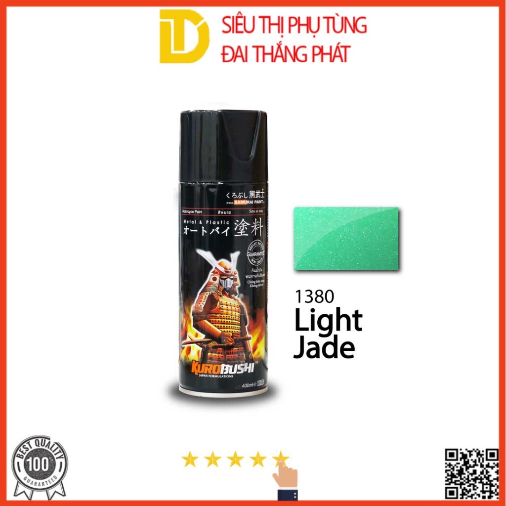 Sơn Samurai sơn xịt xe máy 1380 MÀU NGỌC BÍCH