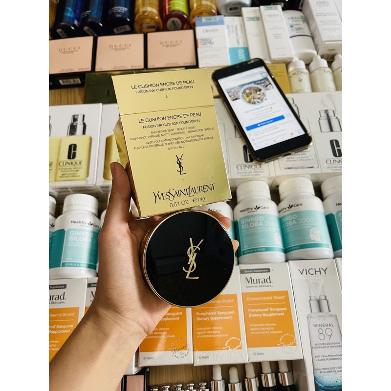 PHẤN NƯỚC CUSHION YSL TONE 25 , TONE 5, TONE 05 FUSION INK | BigBuy360 - bigbuy360.vn