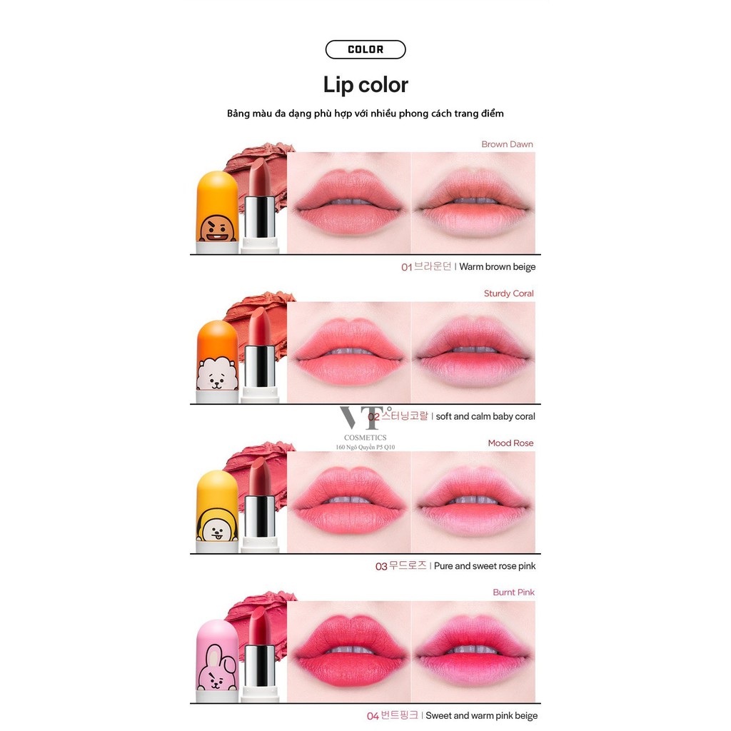 Son Thỏi Lì Có Dưỡng VT BT21 LIPPY STICK | BigBuy360 - bigbuy360.vn