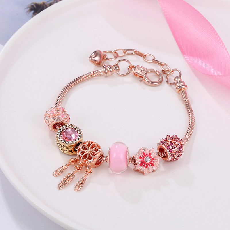 Vòng charm hoa gió dễ thương