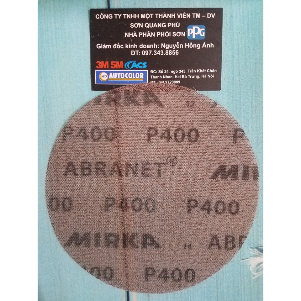 Combo 10 tờ nhám lưới Abranet tròn 150mm P120, P180,P240, P320,P400