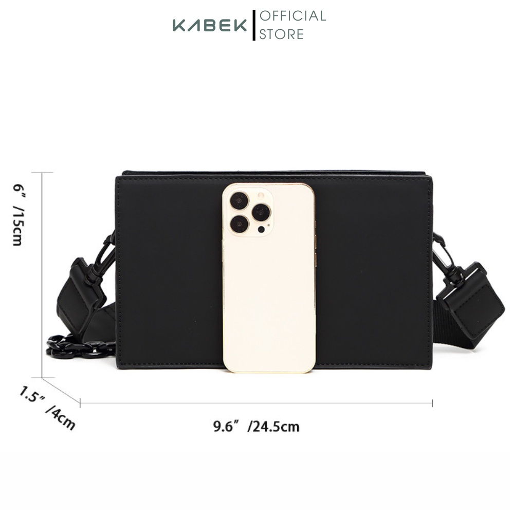 Túi Hộp Đeo Chéo Nam Nữ Thời Trang Cao Cấp Kabek TH02