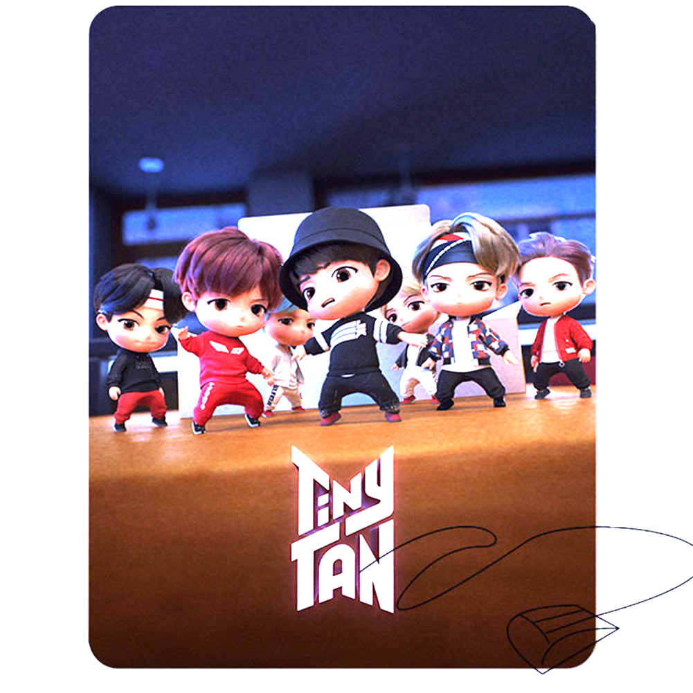 Tấm Lót Chuột Máy Tính Hình Chữ Nhật Họa Tiết Hoạt Hình Bts Bt21