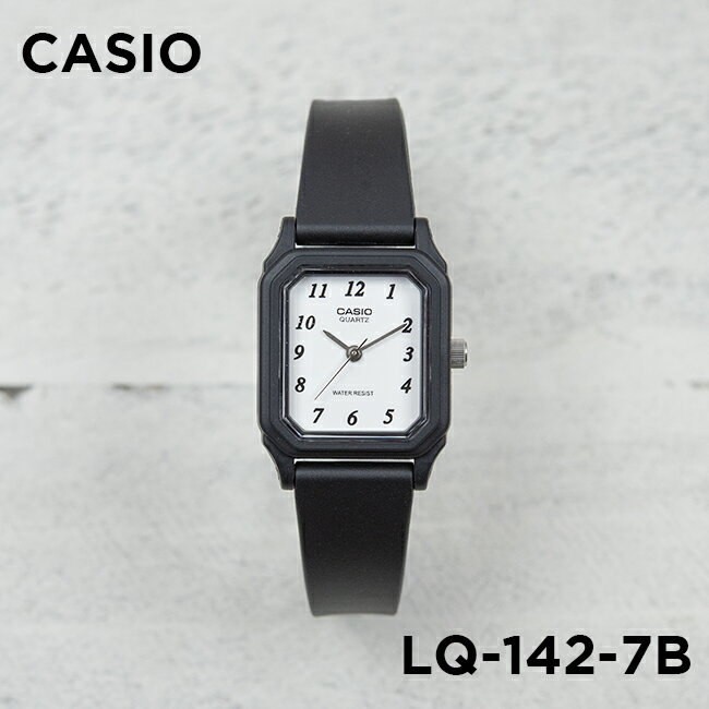 Đồng hồ nữ Casio LQ-142-7BDF Chính hãng - Chống nước - Dây nhựa đen mặt trắng- bảo h