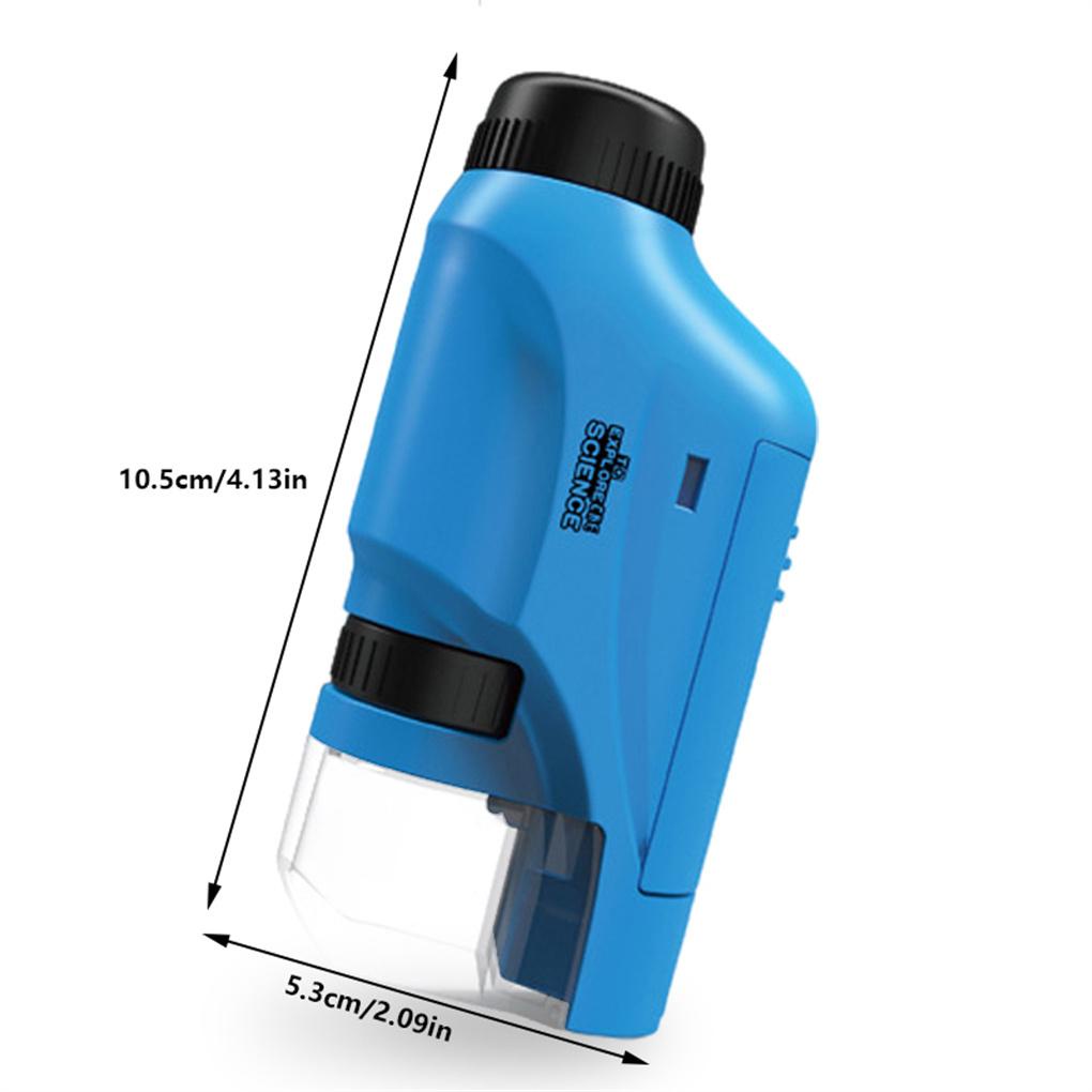 Kính Hiển Vi Cầm Tay Phóng Đại 60X-120X Sử Dụng Pin Đồ Chơi Giáo Dục Cho Bé ff86