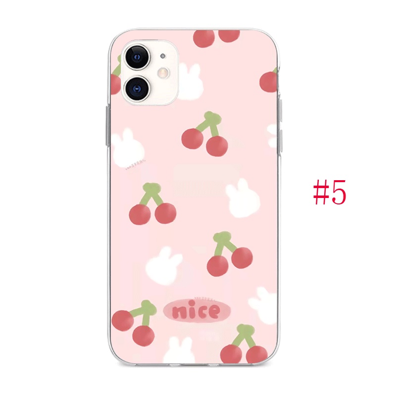 Ốp Điện Thoại Silicon In Hình Quả Dâu Cho Iphone 11 Pro Max X XR XS Max