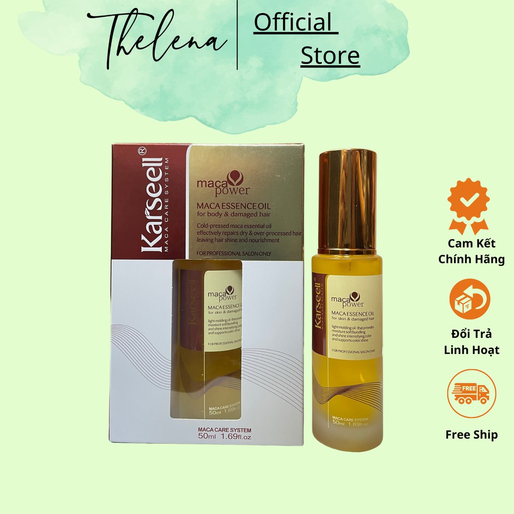 Tinh dầu dưỡng tóc Karseell Phục Hồi Tóc Khô Xơ Hư Tổn Không Bết Tóc Hương Nước Hoa 50ML | HAIR SERUM KARSEELL