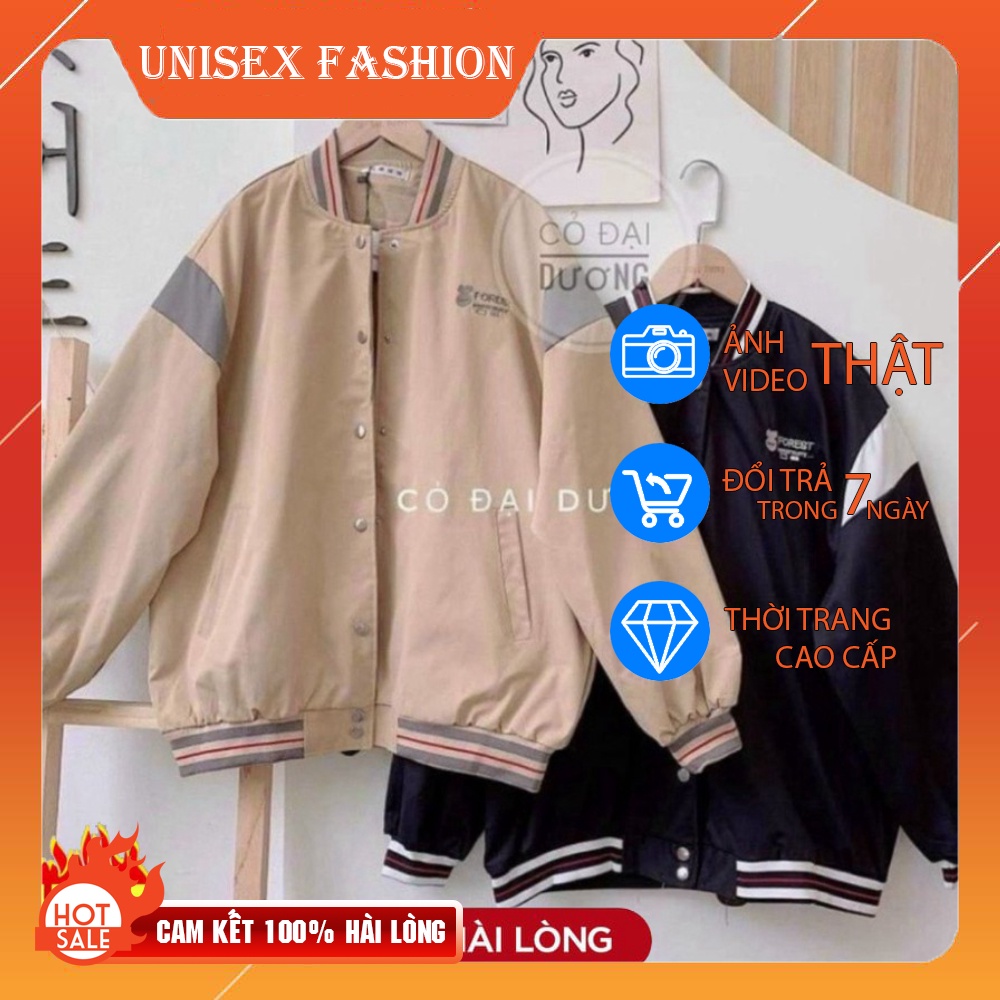 HOT-- Áo khoác Bomber nam nữ Unisex chất dù cao cấp 2 lớp, free size UNISEX FASHION