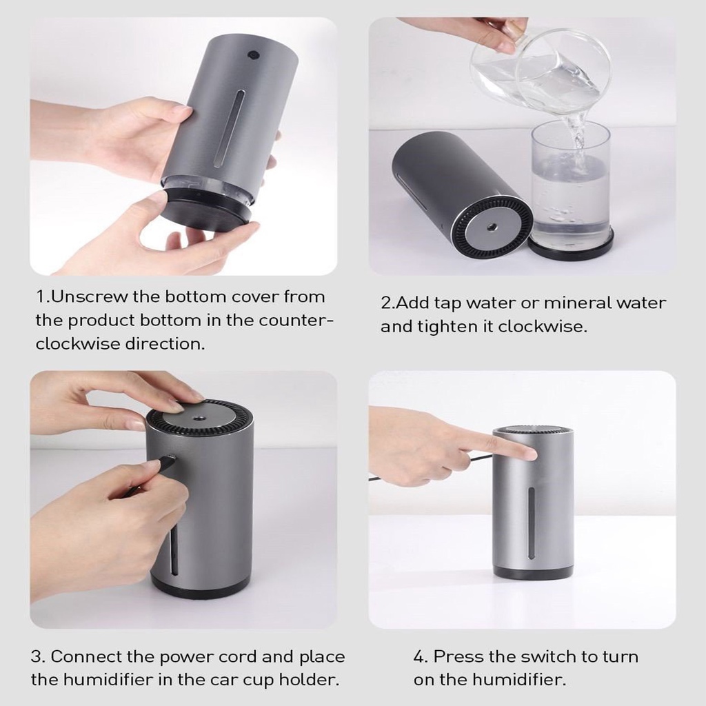 Máy phun sương tạo ẩm chuyên dùng cho xe hơi Baseus Moisturizing Car Humidifier