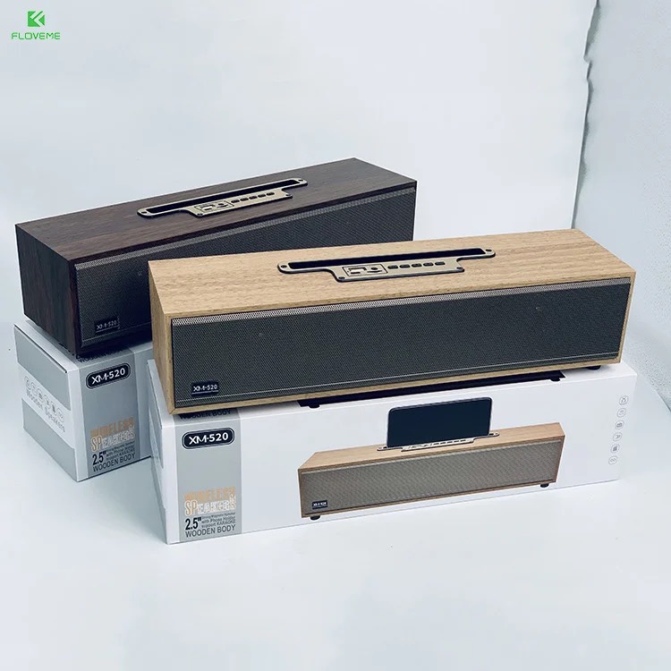Loa Bluetooth XM 520 Mẫu Mới Nhất Năm 2022. Loa XM520 Vỏ Bằng Gỗ Cao Cấp Âm Thanh Cực Chất, Mở To Không Rè
